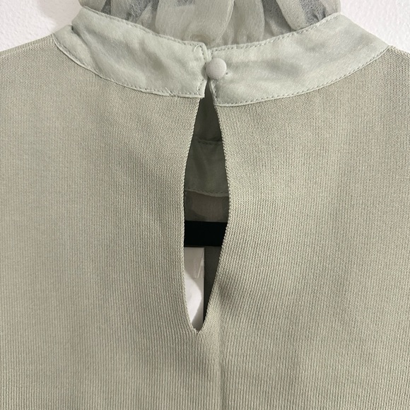 Zara Light Green Ruffle Mini Dress - Picture 7 of 9